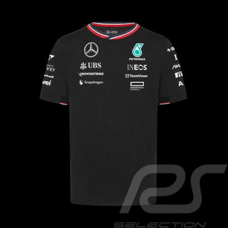 Günstige Mercedes T-Shirt AMG Petronas Tommy Hilfiger Schwarz – 701227950