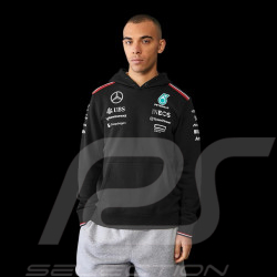 Sweatshirt Mercedes pas cher à capuche AMG Petronas Tommy Hilfiger Noir – 701227955-001