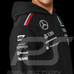 Günstige Mercedes Sweatshirt mit Kapuze AMG Petronas Tommy Hilfiger Schwarz – 701227955-001