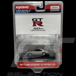 Nissan Skyline 2000 GT-R 1969 Silber 1/64 Kyosho 16KYO06990SB