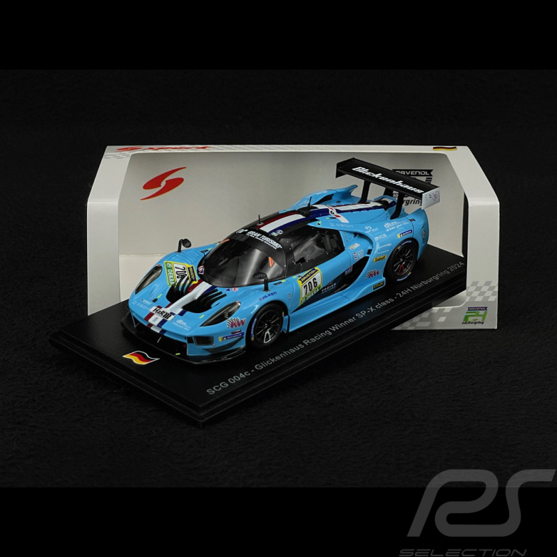 Glickenhaus SCG 004C n°706 SP-X Sieger 24h Nürburgring 2024 1/43 Spark SG960