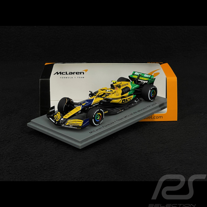 Lando Norris McLaren MCL38 n°4 4. GP Monaco 2024 1/43 Spark S9538