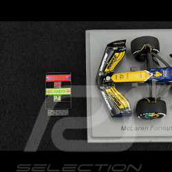 Lando Norris McLaren MCL38 n°4 4th Monaco GP 2024 1/43 Spark S9538