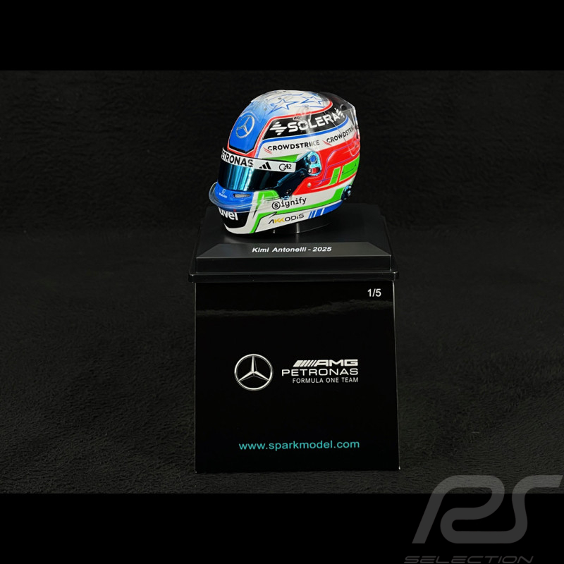 Kimi Antonelli Helm Mercedes Saison 2025 1/5 Spark 5HF186