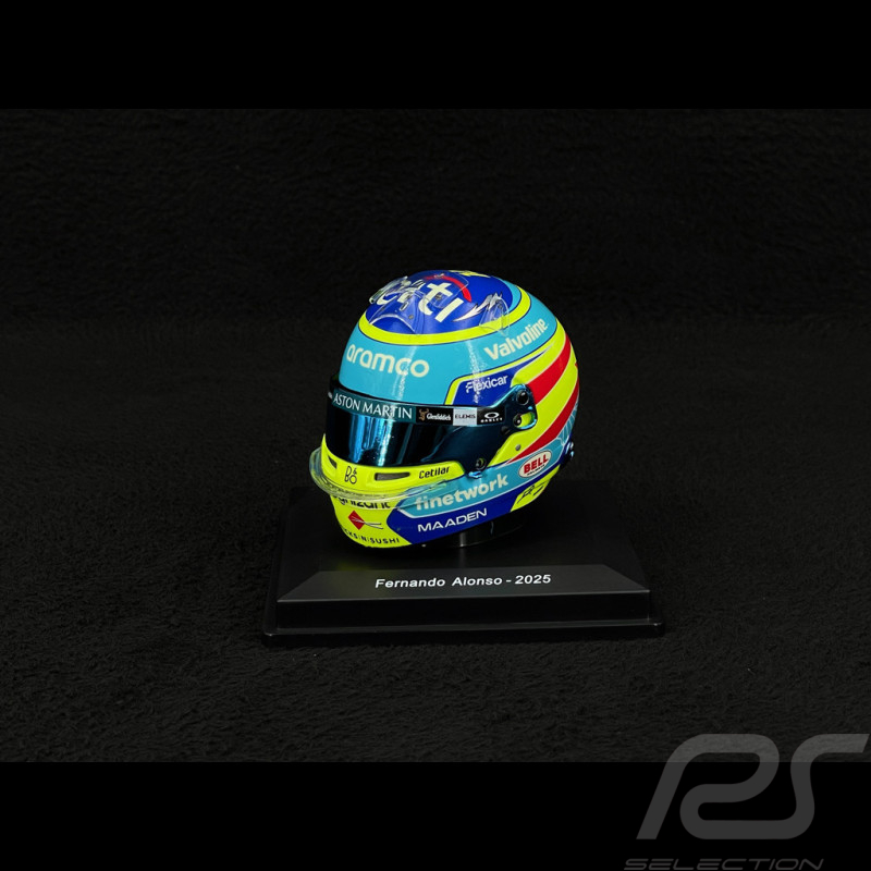Casque Fernando Alonso Aston Martin Saison 2025 1/5 Spark 5HF192