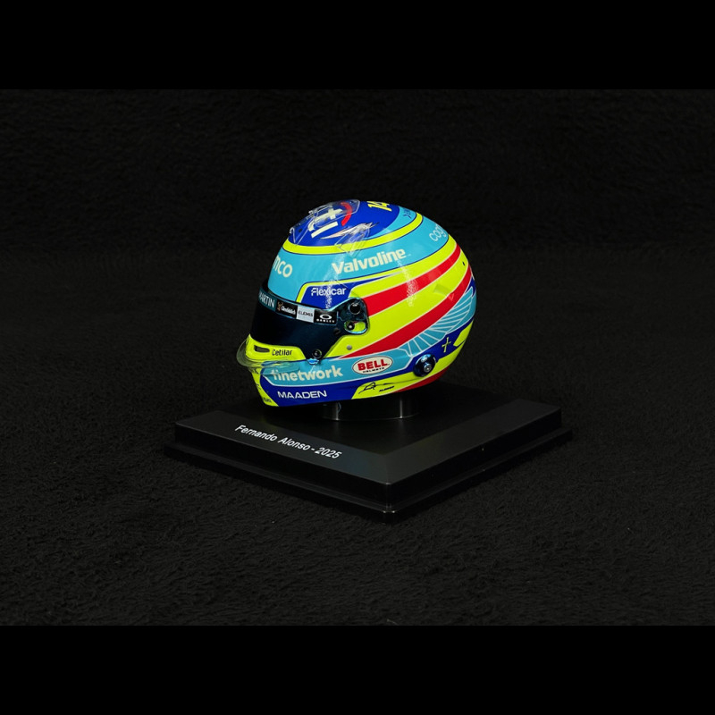 Casque miniature Fernando Alonso 2024 à l'échelle 1:5 - Aston Martin F1 Team | Fuel For Fans