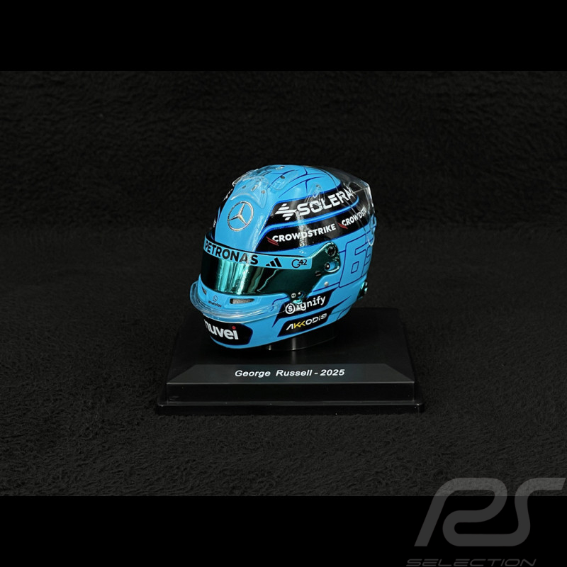 Casque George Russell Mercedes Saison 2025 1/5 Spark 5HF185