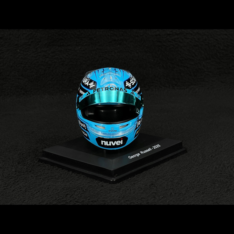 Casque F1 Miniature 1:5 George Russell Mercedes 2024 Chine - Spark Modèle Bell 5HF157