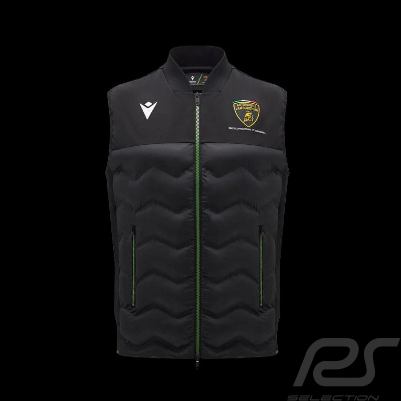 Lamborghini Jacke Squadra Corse Armellose Jacke Schwarz / Grün 400023070001