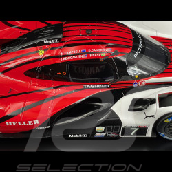 Porsche 963 n° 7 Vainqueur 24h Daytona 2024 avec Signatures des Pilotes 1/12 Spark WAP0230880S963