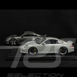 Set von 2 Porsche 911 Sport Classic Typ 997 2009 + Typ 992 2022 Grau