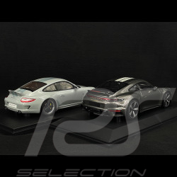 Set of 2 Porsche 911 Sport Classic Type 997 2009 + Type 992 2022 Grey