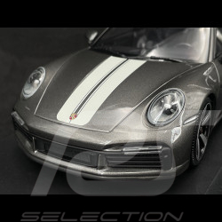 Set von 2 Porsche 911 Sport Classic Typ 997 2009 + Typ 992 2022 Grau