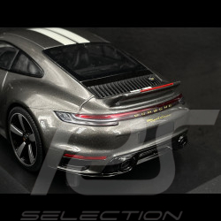 Set von 2 Porsche 911 Sport Classic Typ 997 2009 + Typ 992 2022 Grau