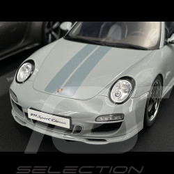 Set von 2 Porsche 911 Sport Classic Typ 997 2009 + Typ 992 2022 Grau
