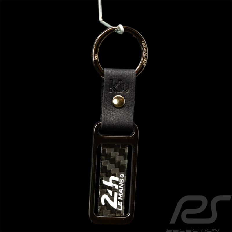 24h Le Mans Schlüsselanhänger Carbon Schwarz Chromring KIU_005
