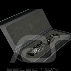 24h Le Mans Keyring Carbon Track Outline Black Chrome KIU_007