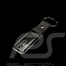24h Le Mans Keyring Carbon Track Outline Black Chrome KIU_007