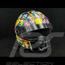 Signiert Valentino Rossi Helm AGV GP-Tech Faces 2008 Replica 1:1 Mehrfarbig 2406/2500