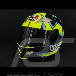 Signed Valentino Rossi Helmet AGV Ti-Tech By Roby Yellow Blue Size L Limited Edition 1/500