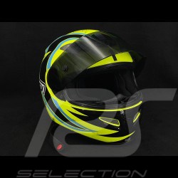 Signed Valentino Rossi Helmet AGV Ti-Tech By Roby Yellow Blue Size L Limited Edition 1/500