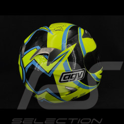 Signiert Valentino Rossi Helm AGV Ti-Tech By Roby Gelb Blau Größe L Limited Edition 1/500