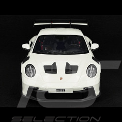 Porsche 911 GT3 RS Typ 992 Tribute to Carrera RS Weiße rote Streifen 1/12 GT Spirit GT949