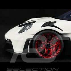 Porsche 911 GT3 RS Typ 992 Tribute to Carrera RS Weiße rote Streifen 1/12 GT Spirit GT949