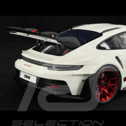 Porsche 911 GT3 RS Typ 992 Tribute to Carrera RS Weiße rote Streifen 1/12 GT Spirit GT949