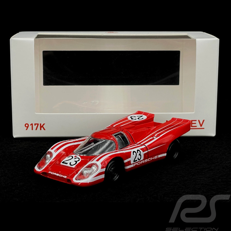 Porsche 917K n°23 Salzburg Vainqueur 24H Le Mans 1970 Rouge et Blanc 1/43 Norev Jet Car 750064