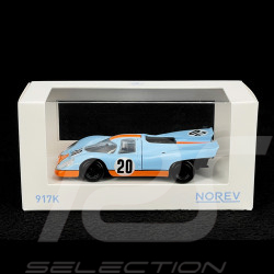Porsche 917K Nr.20 24H Le Mans 1970 Gulf 1/43 Norev Jet Car 750067