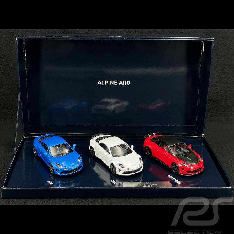 Alpine A110 Set 2025 Blue White Red 1/43 Norev 517882