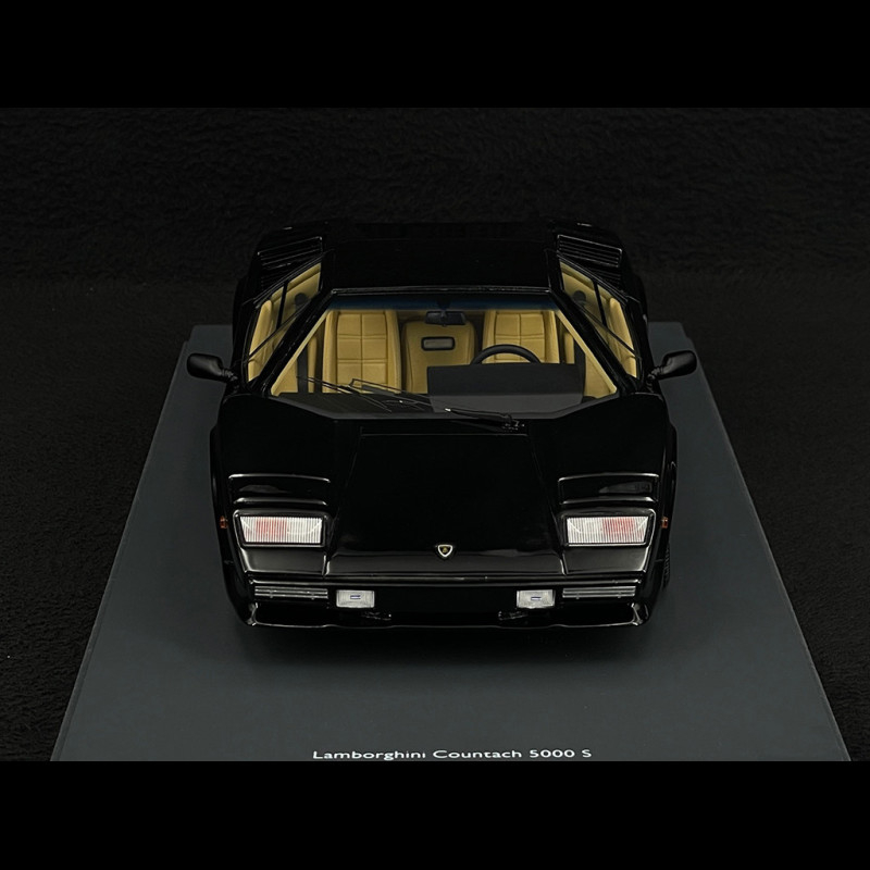 Miniature Lamborghini Countach 5000 Quattrovalvole 1985 – 1/18 Tonka Polistil – Noire
