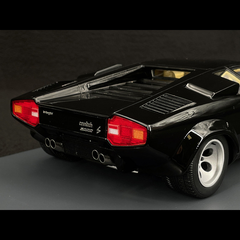 Miniature Polistil Lamborghini Countach 5000 Noire 1/18