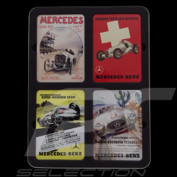 Mercedes-Benz Set 4 Magnete Legendäre Momente Metallbox 1908–1952