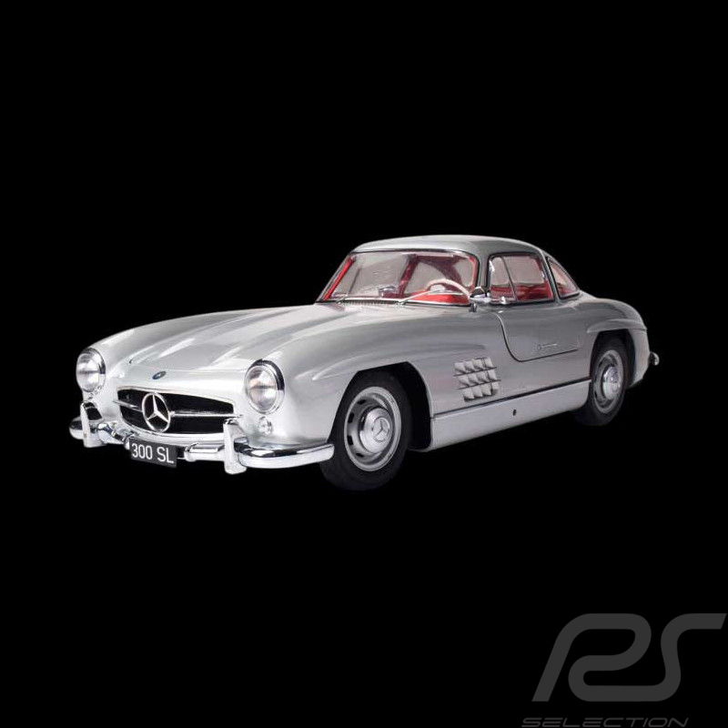 Kit Mercedes 300 SL Type W198 Portes Papillon 1955 Argent 1/8 à monter Ixo Models