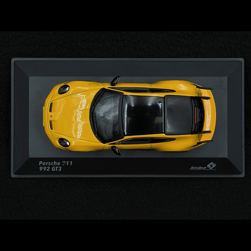 Solido 1:43 Porsche 992 GT3 2023 - Gelbes Modellauto
