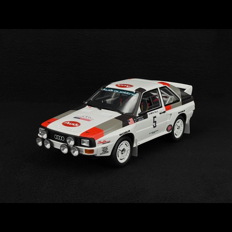 Audi Sport Quattro No.5 Buffum/Wilson Olympus Rally 1986 White Audi Sport Quattro No.5 Buffum/Wilson Olympus Rally 1986 White