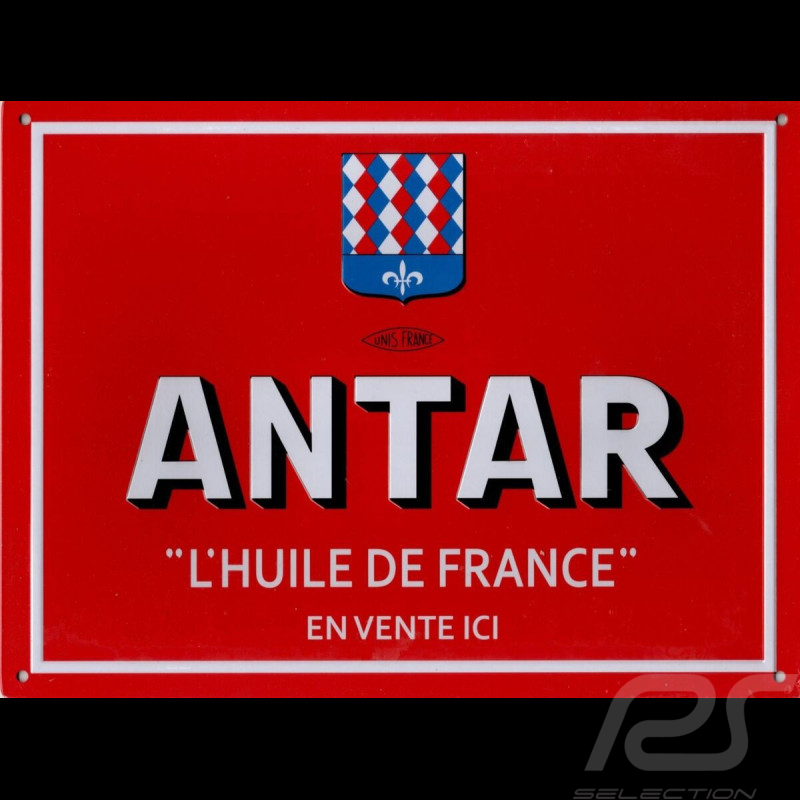 Antar Metal Sign “L’huile de France” 28×21 cm – Vintage Reproduction