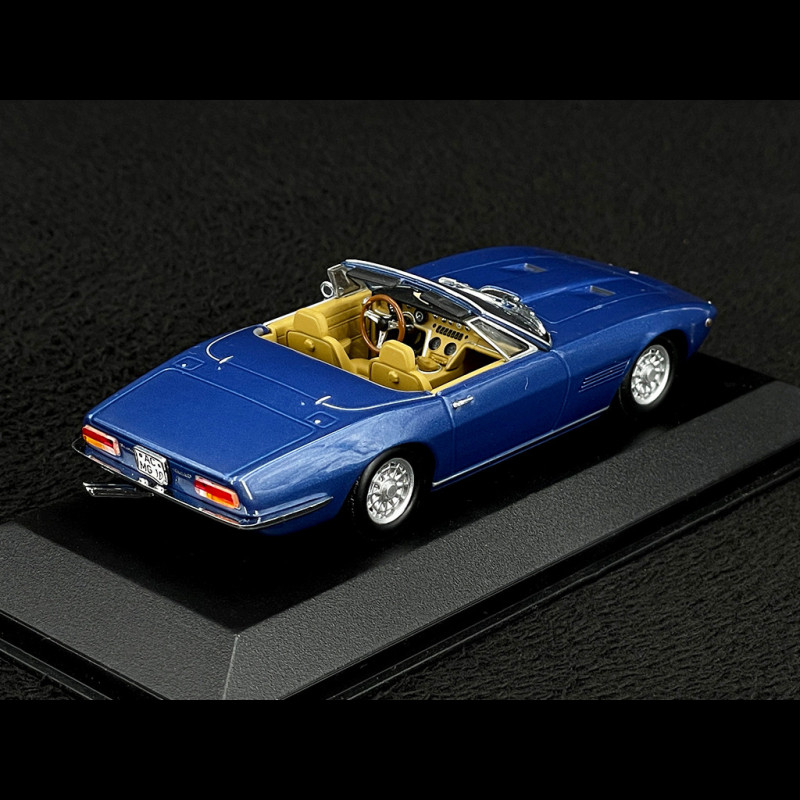 Maserati Ghibli Spider 1969 Bleu Métallisé 1/43 Minichamps 400123330