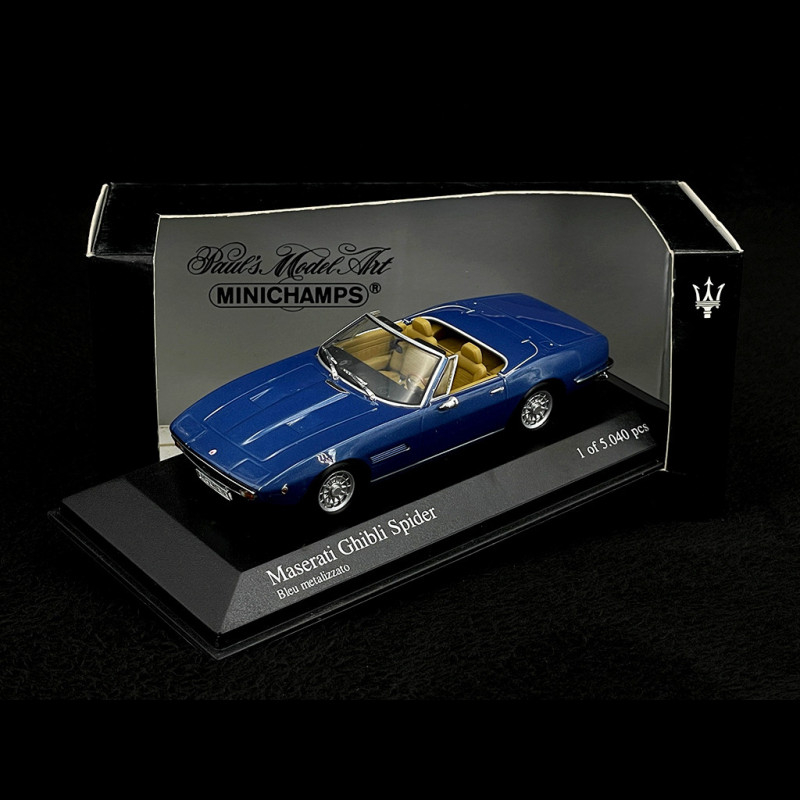 Maserati Ghibli Spider 1969 Blue Metallic 1/43 Minichamps 400123330