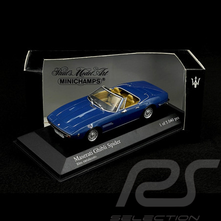 Maserati Ghibli Spider 1969 Blau Metallic 1/43 Minichamps 400123330