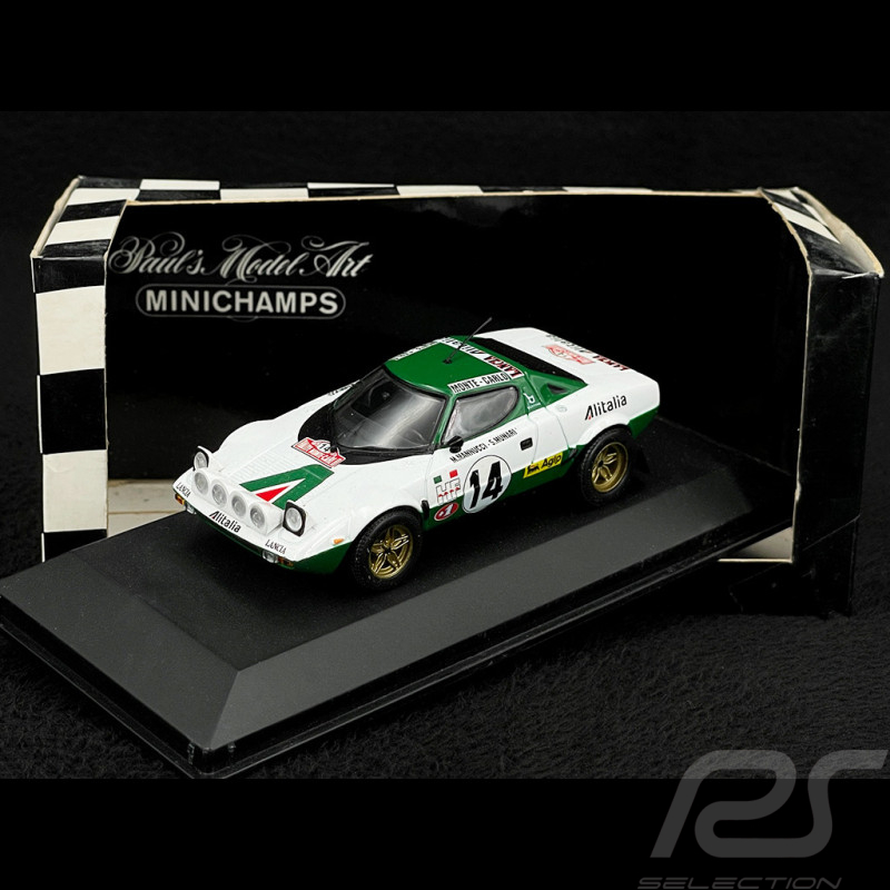 Lancia Stratos Alitalia n°14 1975 Monte‑Carlo Winner 1/43 Minichamps 430751214