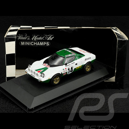 Lancia Stratos Alitalia n°14 Vainqueur Monte‑Carlo 1975 1/43 Minichamps 430751214