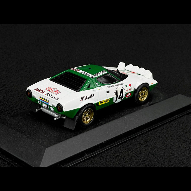 KOVOVÉ a RESIN MODELY | Lancia Stratos HF #1 Alitalia Rallye Monte Carlo 1977 s figurkami IXO 1