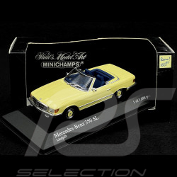 Mercedes-Benz 350 SL Cabriolet 1971 Jaune Clair 1/43 Minichamps 430033436