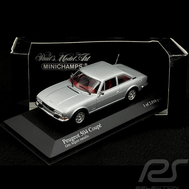 Peugeot 504 Coupé 1974 Silver Metallic 1/43 Minichamps 400112122