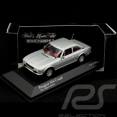 Peugeot 504 Coupé 1974 Silver Metallic 1/43 Minichamps 400112122