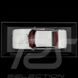 Peugeot 504 Coupé 1974 Silver Metallic 1/43 Minichamps 400112122