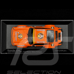 Helmut Kelleners Porsche 934 Winner DRM Nürburgring 1976 Orange 1/43 Minichamps 400766412
